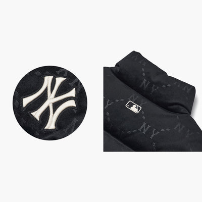 MLB Korea - Women's Diamond Monogram Velvet Crop Padded Jacket