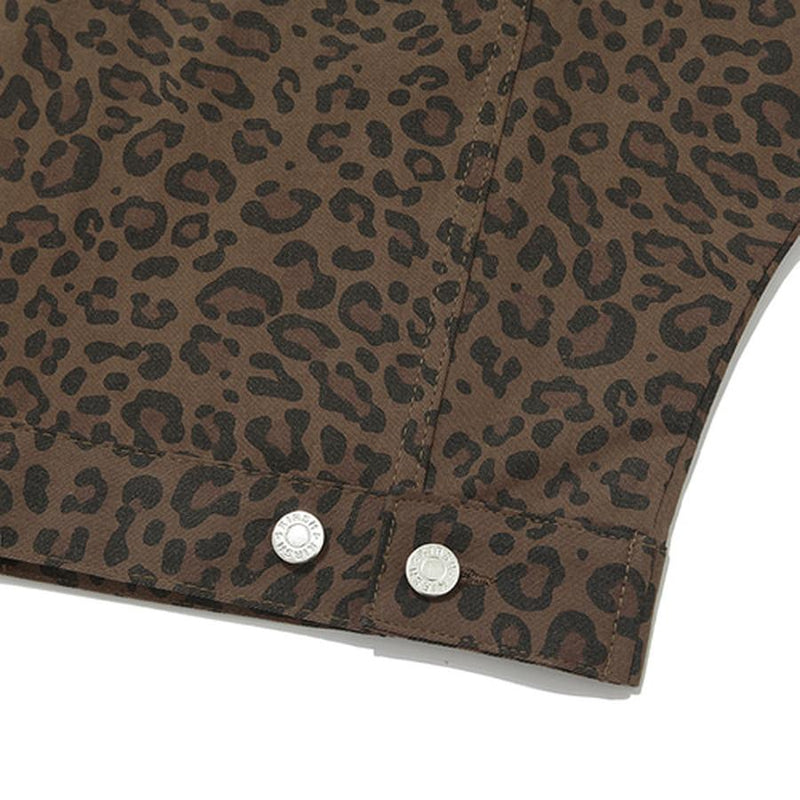 Kirsh - Denim Trucker Jacket - Leopard