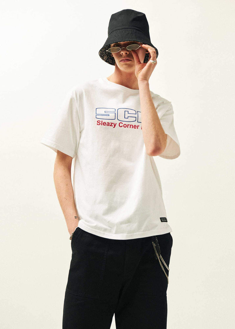 Sleazy Corner - SCR Logo T-shirt - White