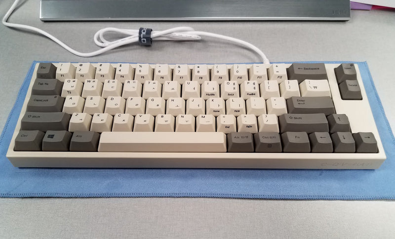 Leopold FC660C Grey / White Korean Dye-Sublimated PBT Keycap - Mechanical Keyboard - Harumio