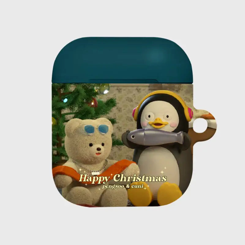 Earpearp x Pengsoo - Christmas Present AirPods Hard Case (Brown) - Earpearp x Pengsoo - AirPods Case - Harumio