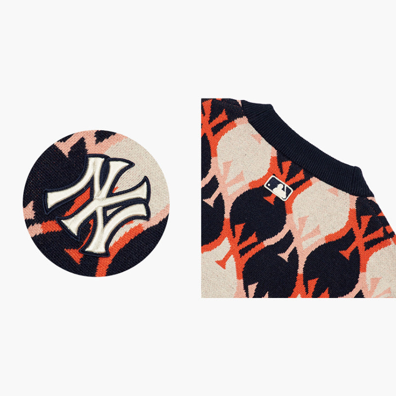 MLB Korea Argyle Monogram Cardigan Harumio