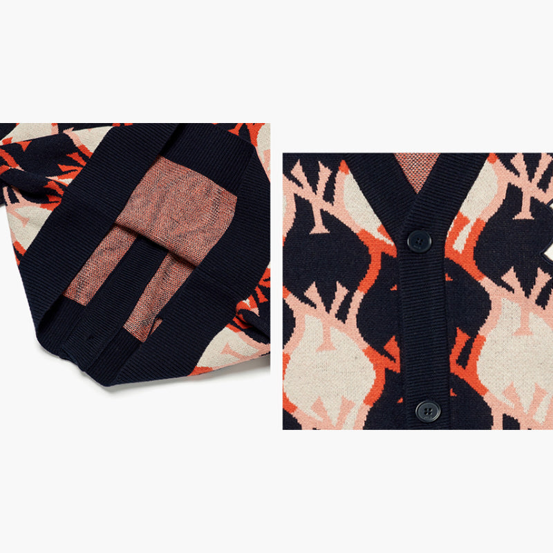 MLB Korea Argyle Monogram Cardigan Harumio