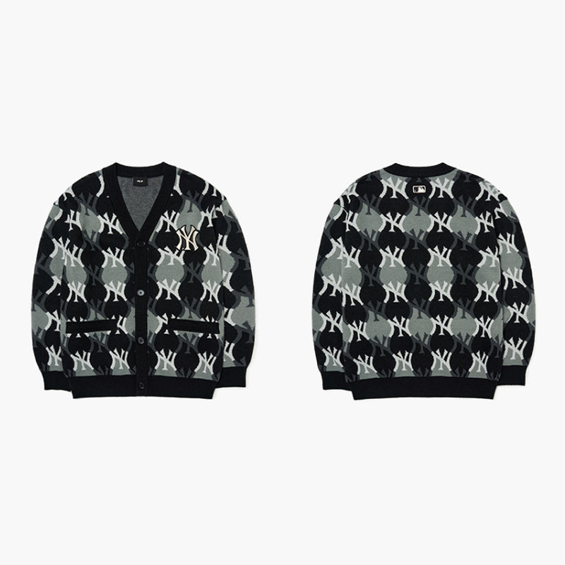 MLB Korea Argyle Monogram Cardigan Harumio
