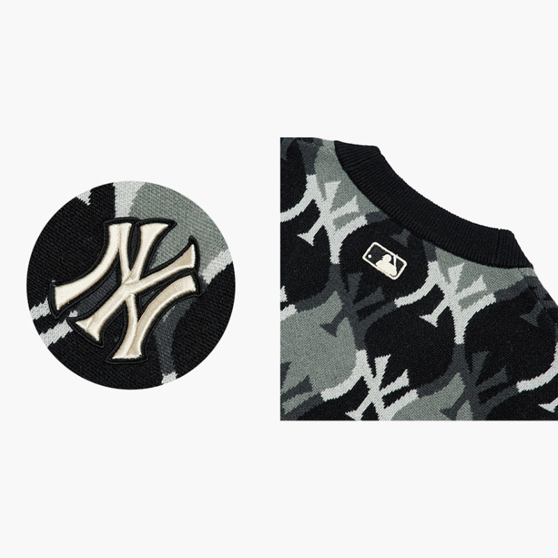 MLB Korea Argyle Monogram Cardigan Harumio