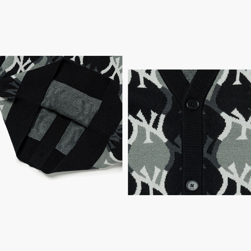 MLB Korea Argyle Monogram Cardigan Harumio
