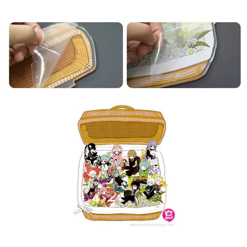 I Don't Want This Kind Of Hero - Flower Basket Acrylic Stand - Webtoon Shop - Acrylic Stand - Harumio