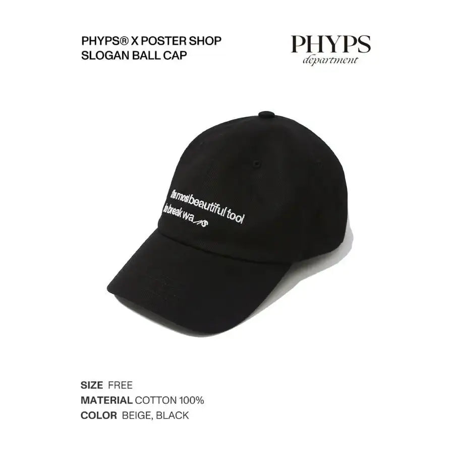 Phyps X Poster Shop - Slogan Ball Cap - Phyps - Caps - Harumio