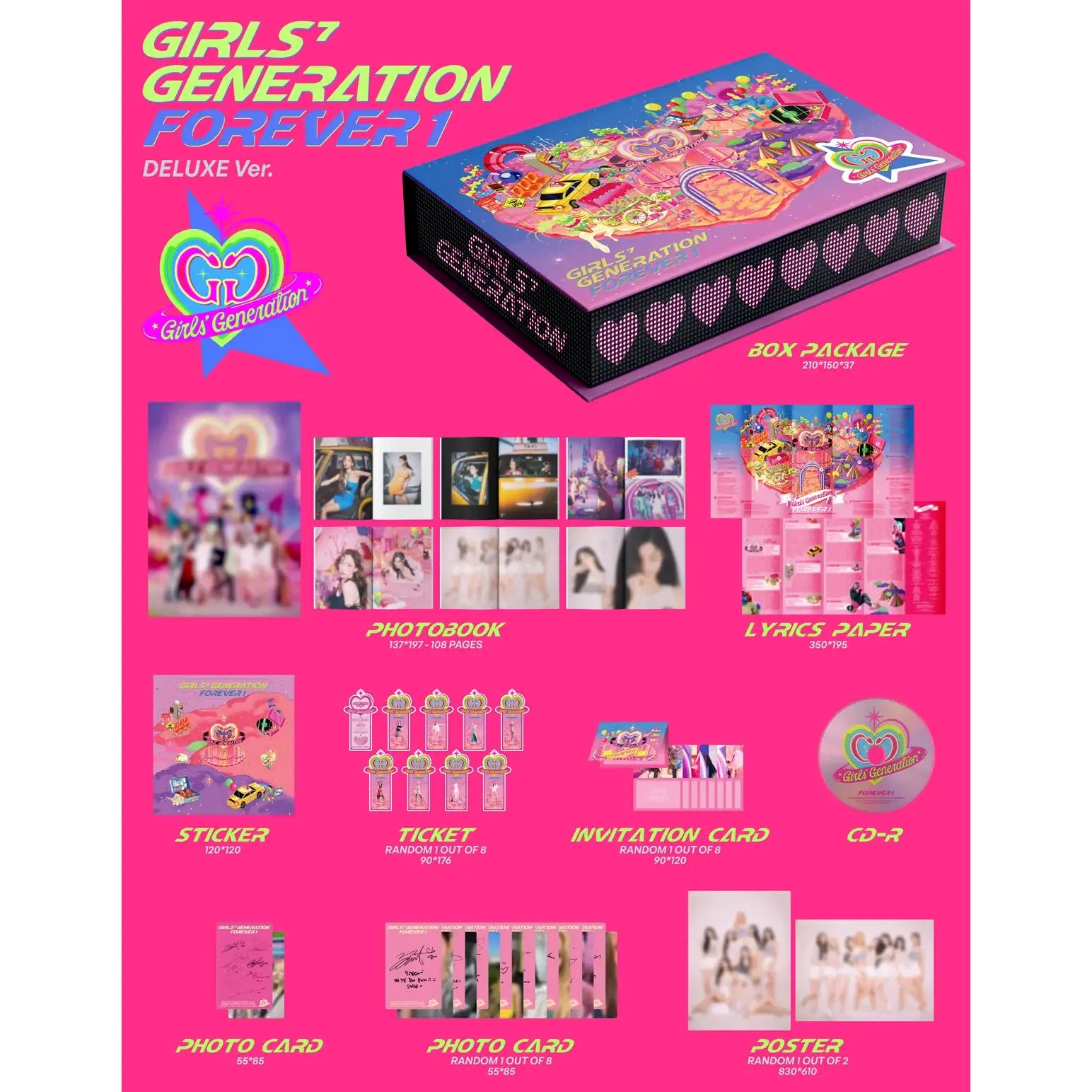 GIRLS' GENERATION - FOREVER 1 : 7th Album (Deluxe Version) - GIRLS' GENERATION - Album - Harumio