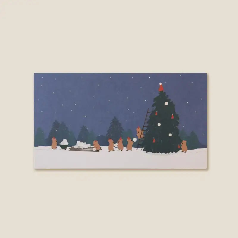 Dinotaeng - Snowy Forest Card - Dinotaeng - Card - Harumio