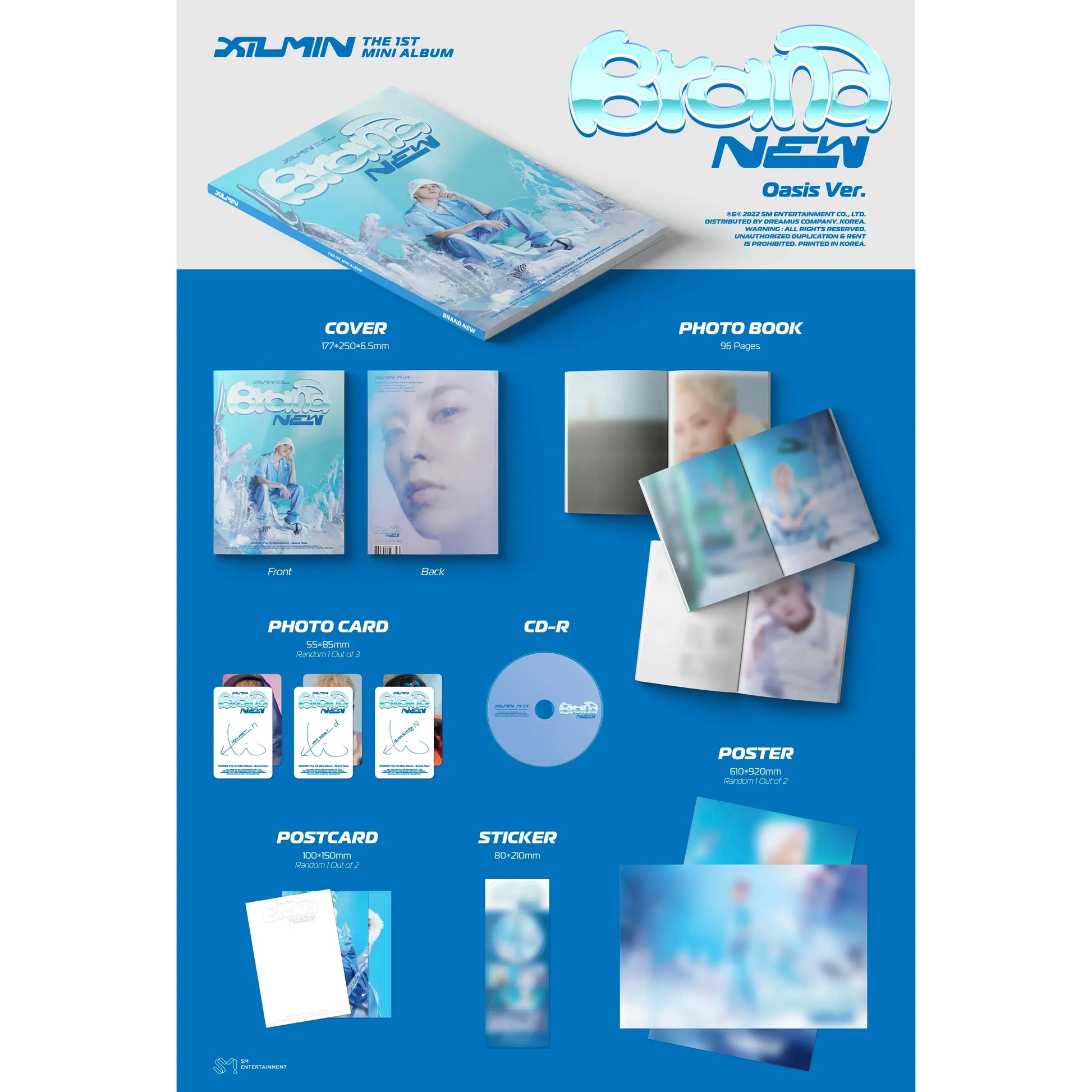Xiumin - Brand New : 1st Mini Album (Photo Book Version - Random) - Xiumin - Album - Harumio