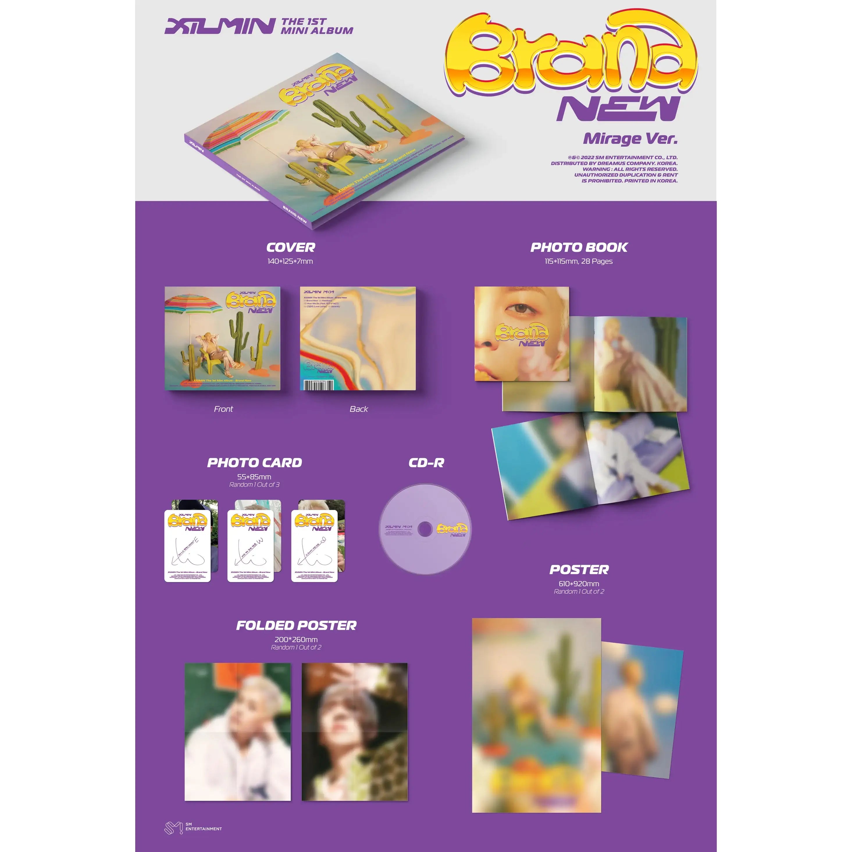 Xiumin - Brand New : 1st Mini Album (Digipack Version) - Xiumin - Album - Harumio