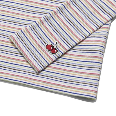 Kirsh - Long Sleeve Stripe T-Shirt - Rainbow