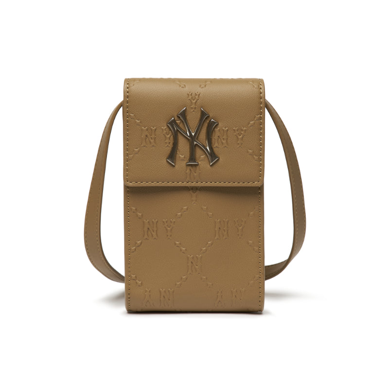 MLB Korea - Monogram Diamond Embo Handphone Cross Bag