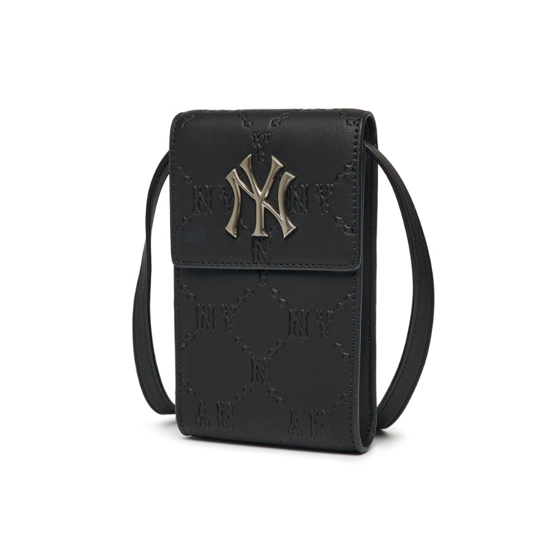 MLB Korea - Monogram Diamond Embo Handphone Cross Bag