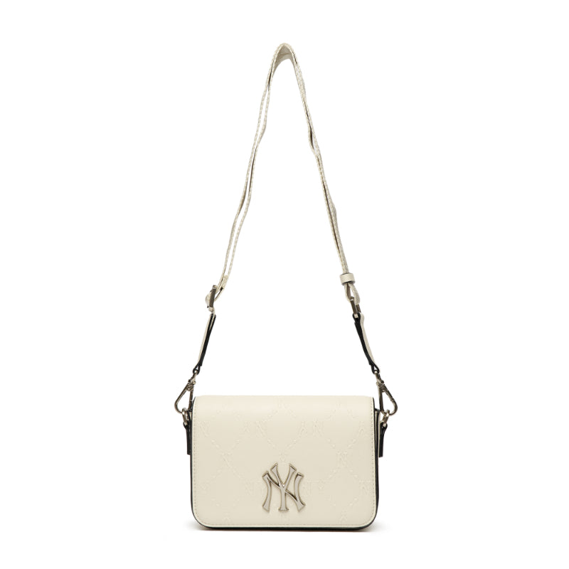 MLB Korea - Monogram Diamond Embo Mini Cross Bag