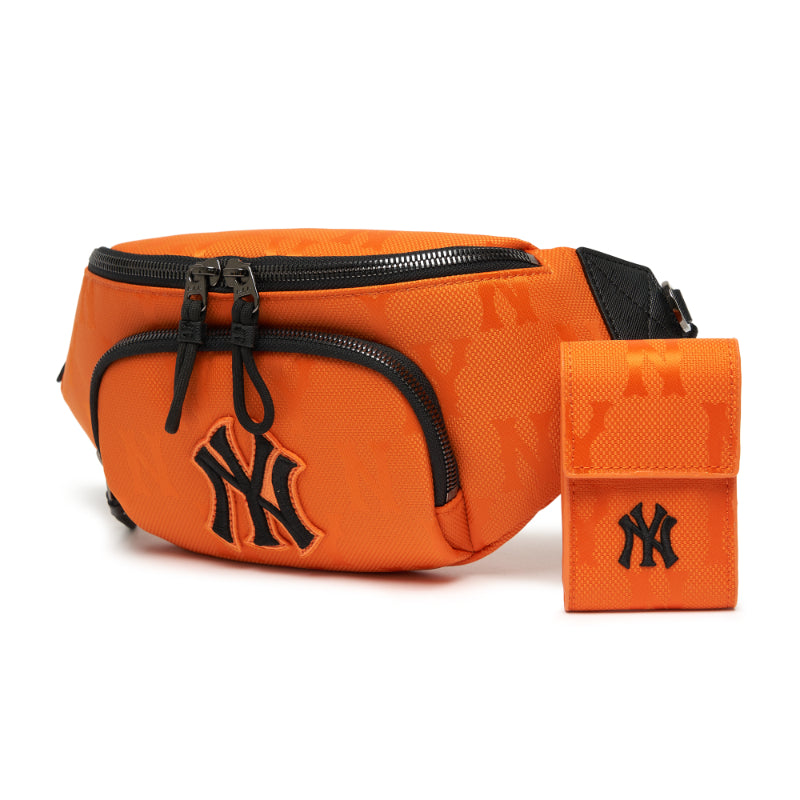 MLB Korea - Monogram Nylon Jacquard Hip Sack Bag