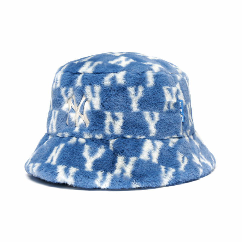 MLB Korea  Monogram Fur Bucket Hat  Harumio