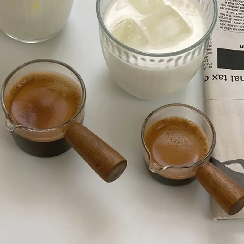 Like A Cafe - Wood Handle Shot Glass - Like A Cafe - Home & Living - Harumio