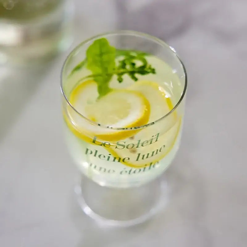 Korean Mine Lettering - Goblet Glass - Modern House - Goblet Glass - Harumio