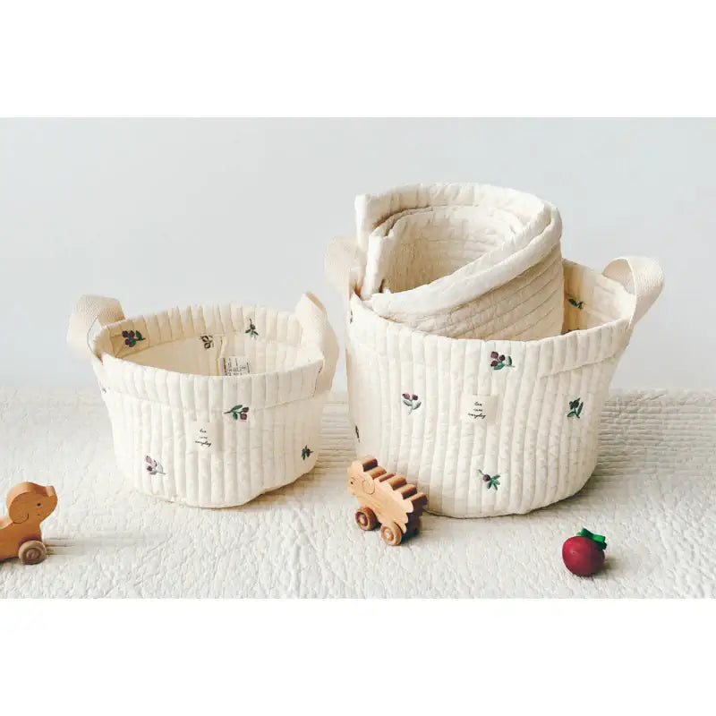 Malolotte x dot to dot - Quilted Basket - Malolotte - Home & Living, Accessories - Harumio