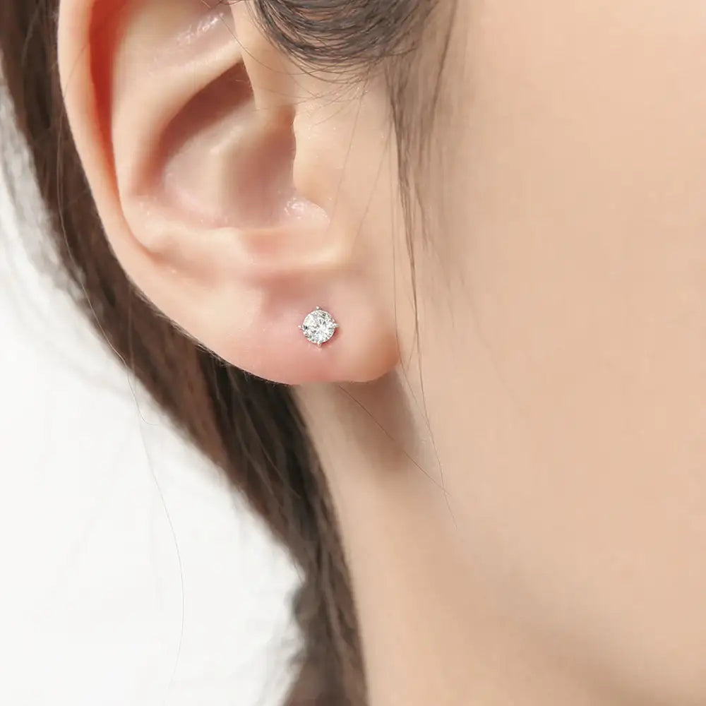 OST - Simulated Diamond Solitaire Women's Earrings - OST - Jewelry - Harumio