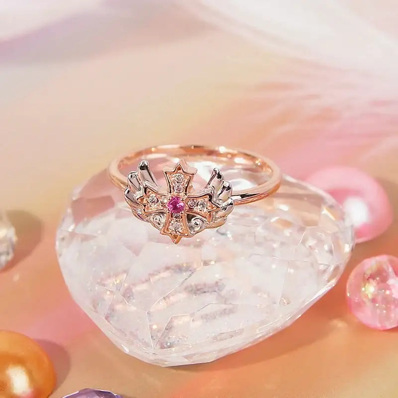 Saint Tail x Clue - Mini Wing Silver Ring - CLUE - Jewelry - Harumio