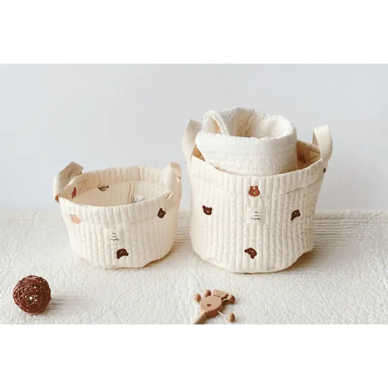 Malolotte x dot to dot - Quilted Basket - Malolotte - Home & Living, Accessories - Harumio