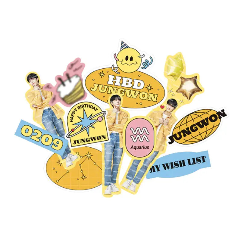 ENHYPEN - BIRTHDAY - JUNGWON Deco Sticker Set - ENHYPEN - Stickers - Harumio