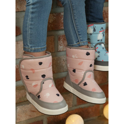 Kinderspel - Padded Boots (Pink Peace)