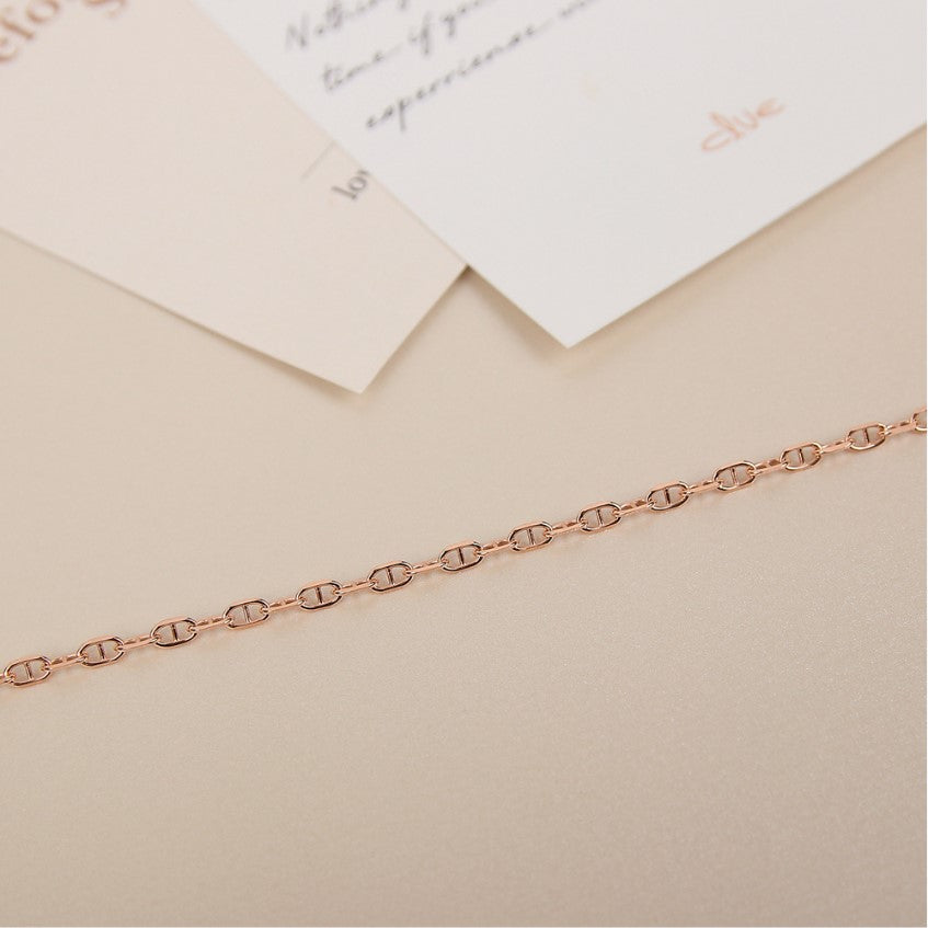 CLUE - Simple Link Rose Gold Bracelet