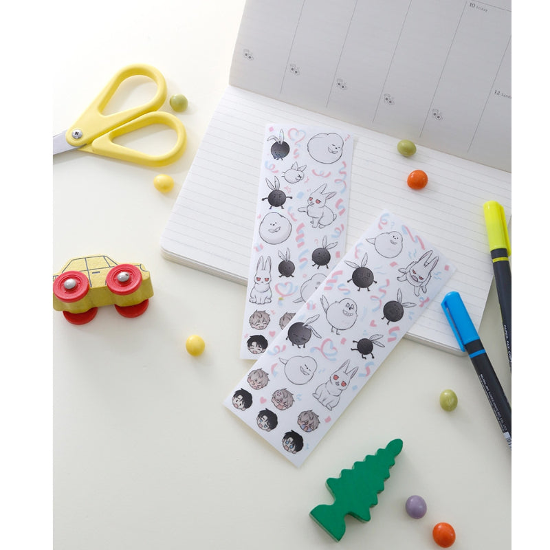 ANGEL BUDDY X GOODSBEE - Hologram Sticker & L-Holder Set - GOODSBEE - Stationery - Harumio