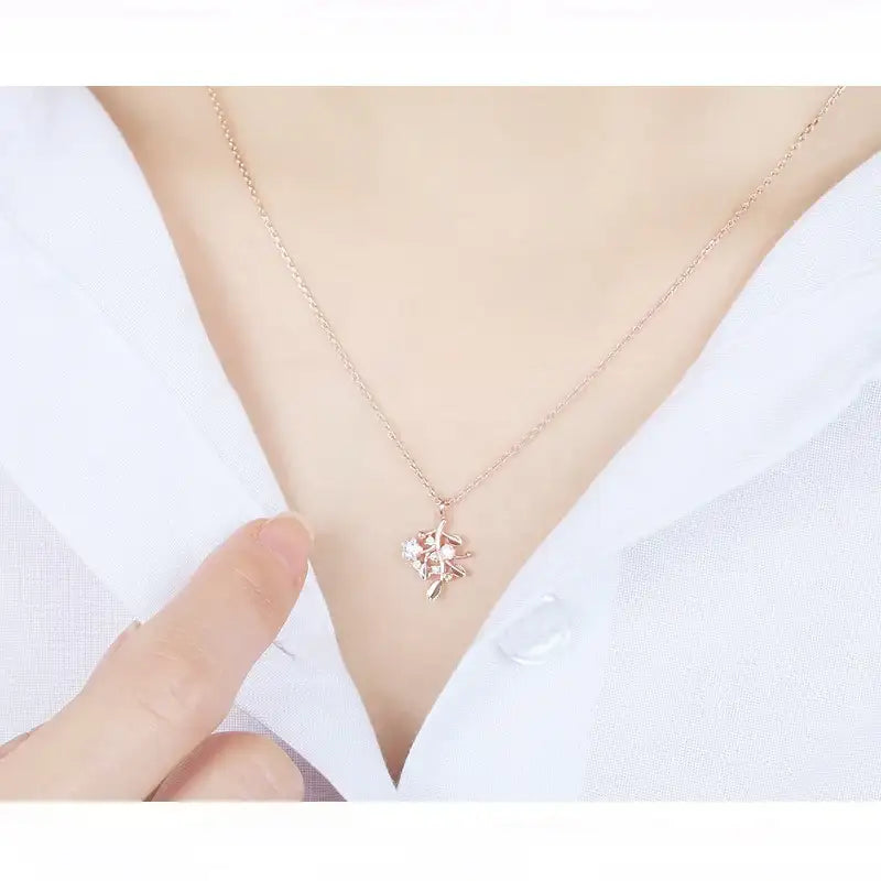 CLUE - Acacia Tree Silver Necklace - CLUE - Jewelry - Harumio