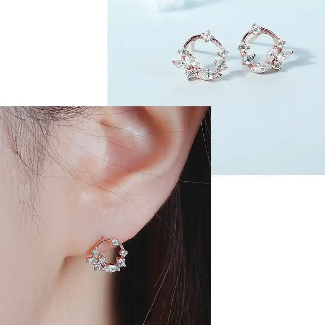 CLUE - Hydrangea Leaf Silver Earrings - CLUE - Jewelry - Harumio