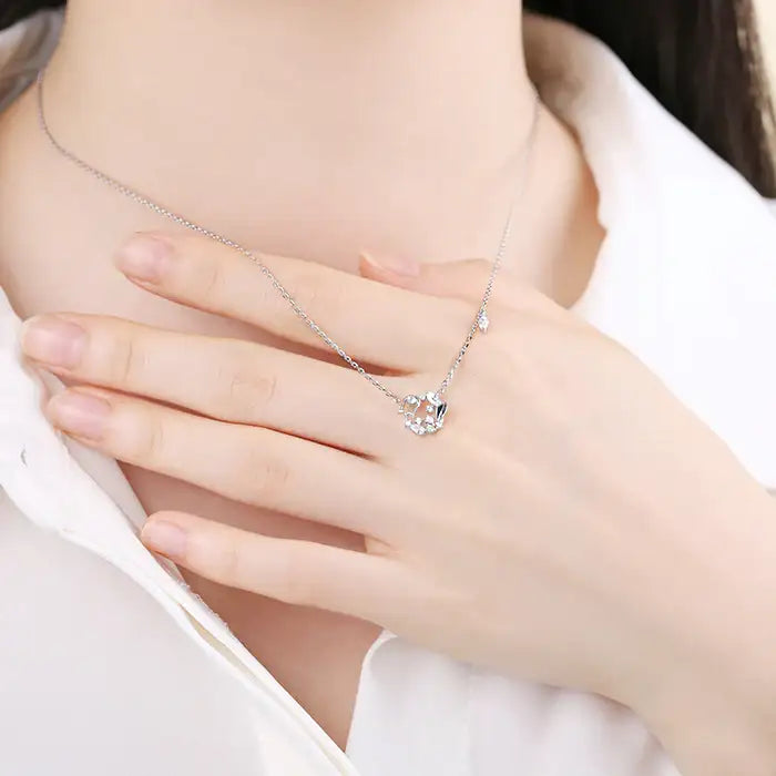 OST - November Birthstone Citrine Lantern Flower Birth Flower Necklace - OST - Jewelry - Harumio