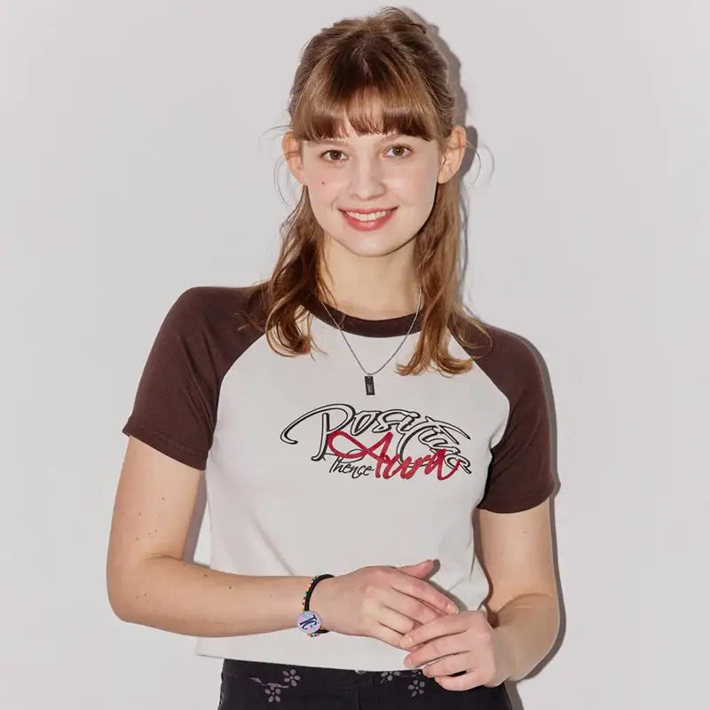 THENCE - Raglan Crop Tee IRD