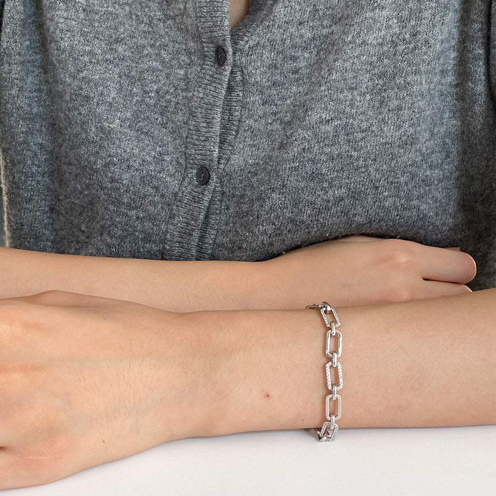 OST - Link Chain Silver Bracelet - OST - Jewelry - Harumio