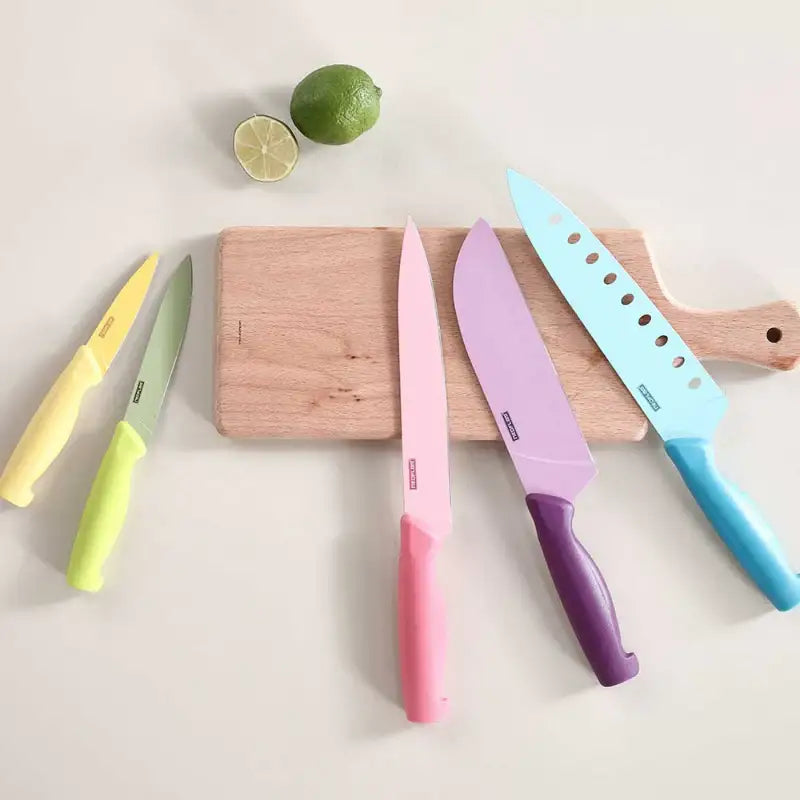 Neoflam Antibacterial Color Knives Set of 5 Harumio