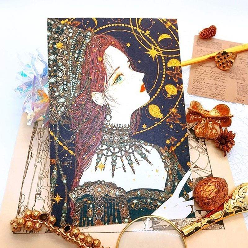 Libet - Gem Gold Foil Postcard Set - Libet - Stationary - Harumio