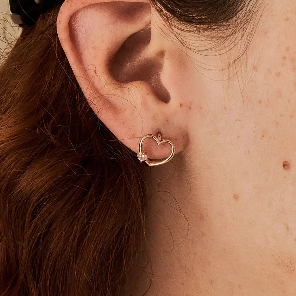 OST - Wave Heart Earrings - OST - Jewelry - Harumio
