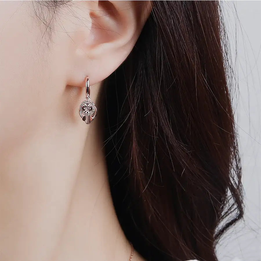 CLUE - Clover Cubic Silver Earring - CLUE - Jewelry - Harumio