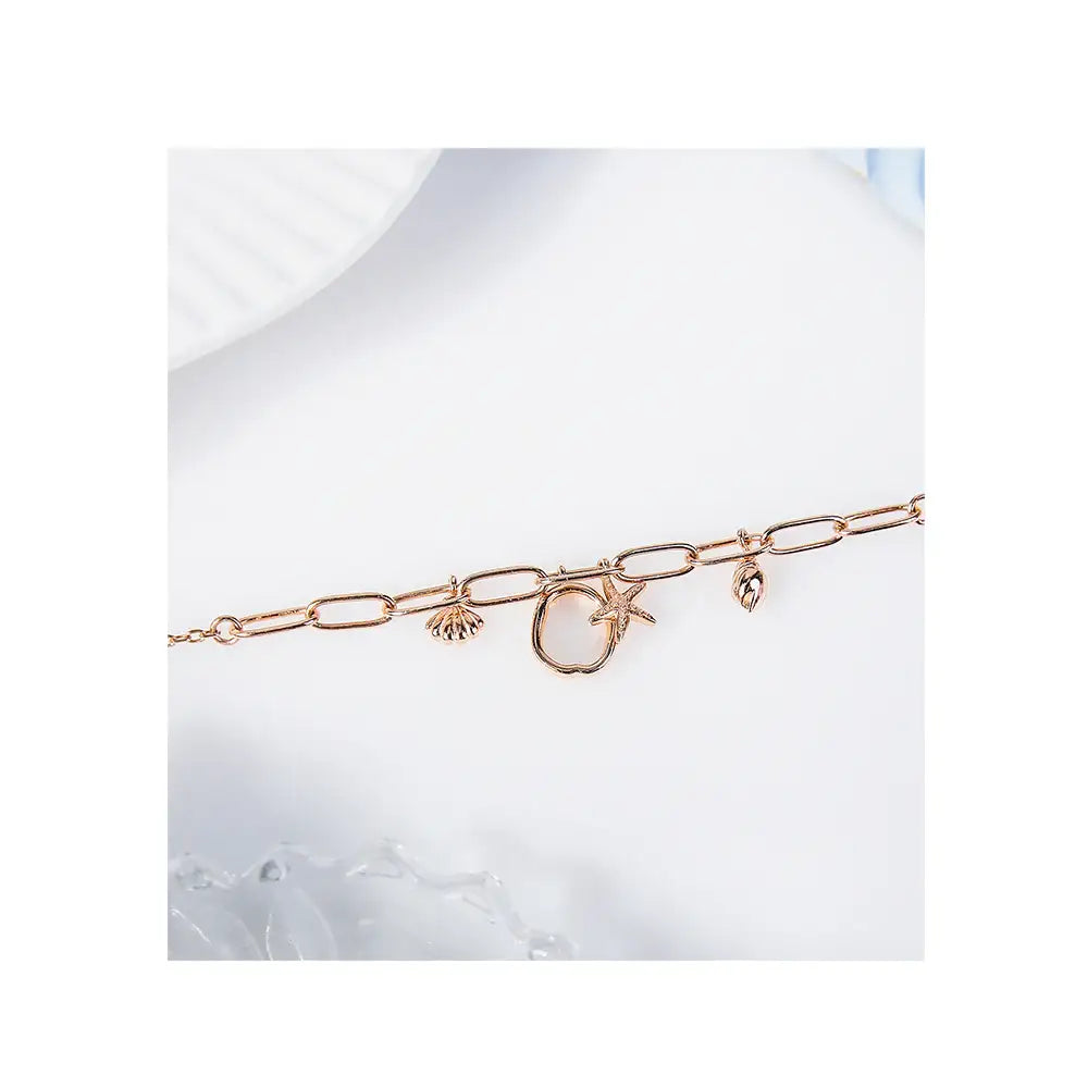 CLUE - Summer Peach Silver Bracelet