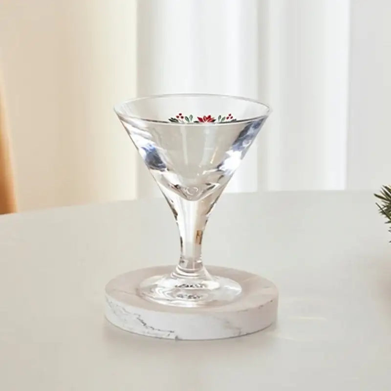 Korean Winter Flower - Acrylic Mini Martini Glass - Modern House - Home & Living - Harumio