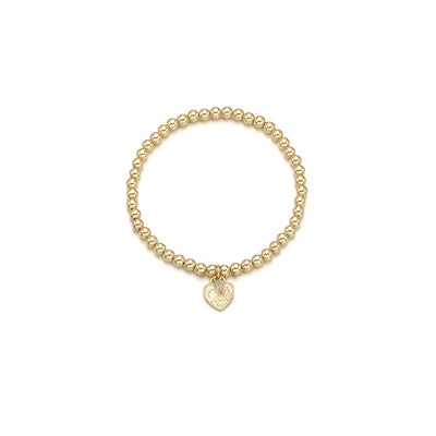 CLUE - 14K Gold Filled Eternal Crystal Stone Heart Bracelet