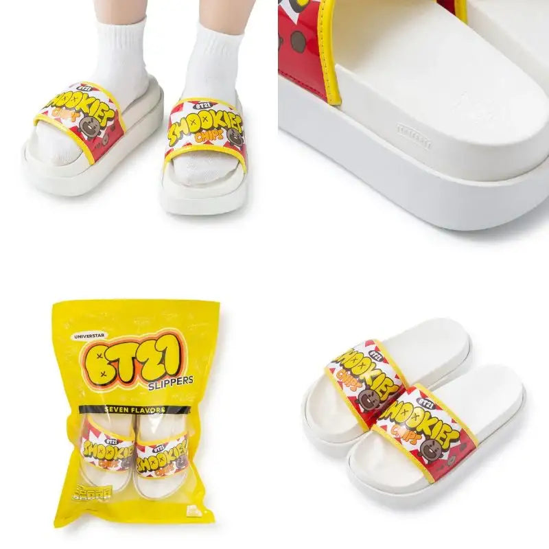 BT21 - Switfish Platform Slide Slippers - BT21 - Slipper - Harumio