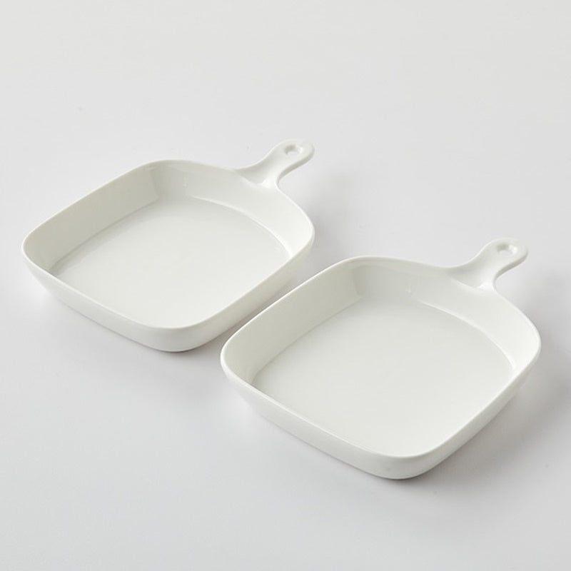 Korean WOW Daily One Handle Square Pan Plate 2P Set