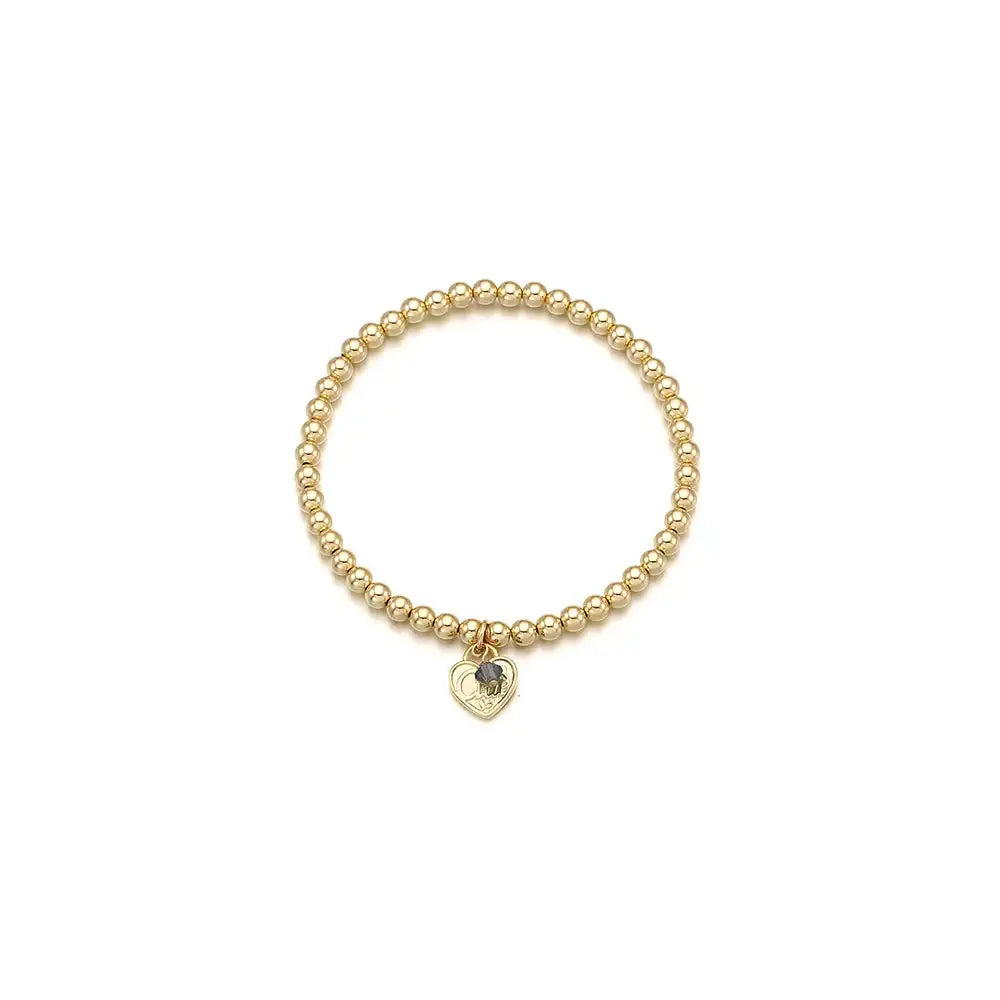 CLUE - 14K Gold Filled Eternal Sapphire Stone Heart Bracelet - CLUE - Jewelry - Harumio