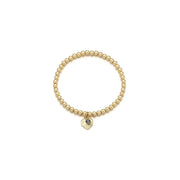 CLUE - 14K Gold Filled Eternal Sapphire Stone Heart Bracelet - CLUE - Jewelry - Harumio
