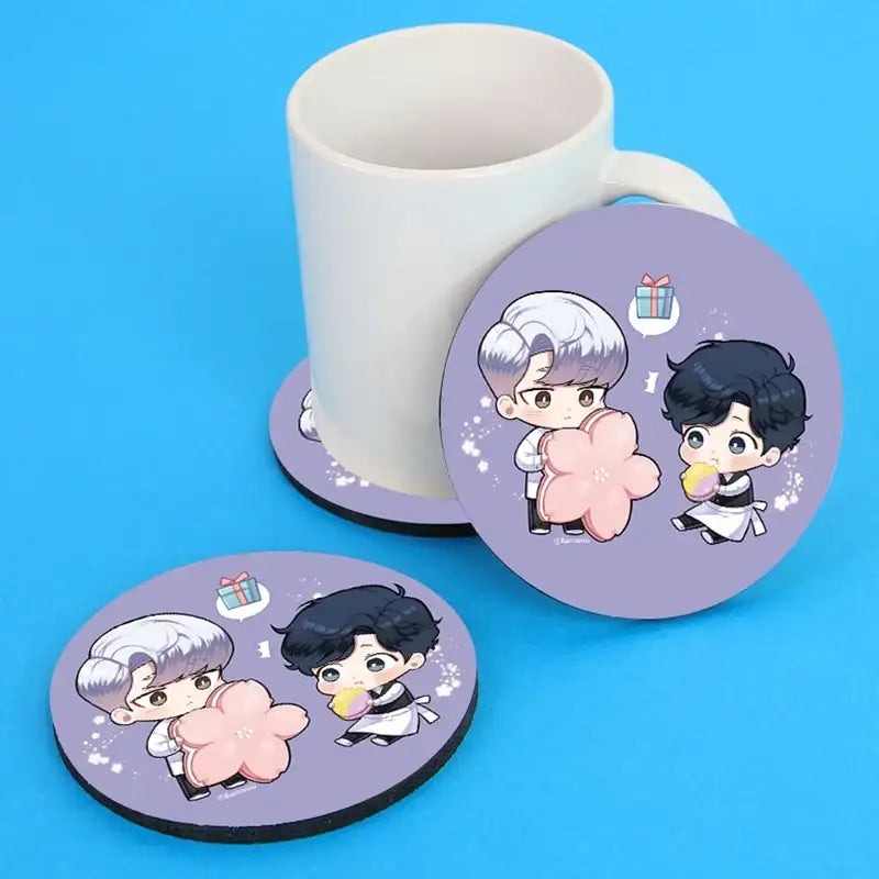 Cherry Blossoms After Winter - Rubber Coaster - Webtoon Shop - Coasters - Harumio