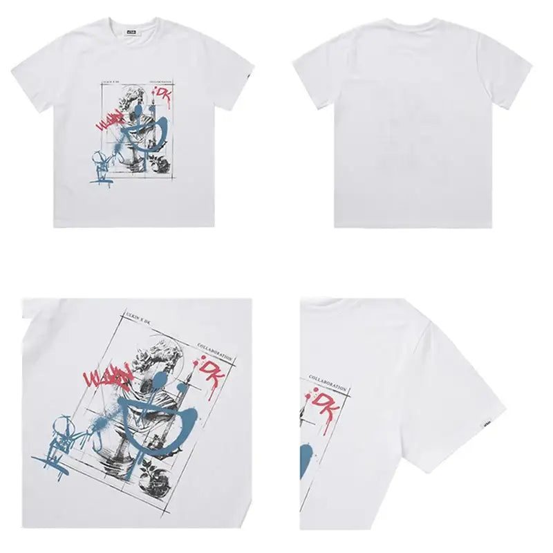ULKIN X iKON DK - Spray Smile Statue T-Shirt - iKON - T-Shirts - Harumio